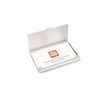Boîte de Cartes de Visite, Boîte Etui Porte-Cartes en Aluminium, Couleur Argent