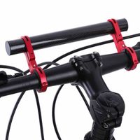 Porte-vélo Guidon Support de montage Extension pour Lumière de vélo lampe de poche Compteur de vitesse rouge -RAC