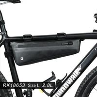Accessoire vélo,sac triangulaire pour cadre de vélo, sacoche de Tube avant étanche, sac de cyclisme pour batterie - RK18653-2.8L