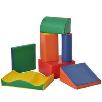 7 blocs de construction en mousse XXL - modules de motricité - jouets éducatifs - certifiés normes EN71-1-2-3