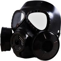 Masque à gaz noir adulte factice - PTIT CLOWN - Thème zombie - Halloween
