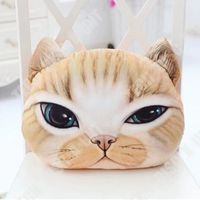 TD® Coussin ave imprimerie chat en 3D Cat-péluche en chat pour enfant et décoration-accessoire de housse maison et décoration