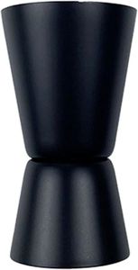SHAKER - SET COCKTAIL  Noir Doseur à cocktail en acier inoxydable noir mat - 4 cl / 2 cl - Double taille - Avec échelle de mesure intégrée pour mélanger