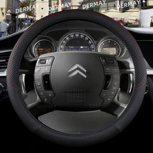 Pour 2008 + Citroen Berlingo II Noir Housse Volant Cuir + Blanc