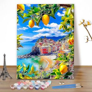NNALEGS Peinture par numéros pour adultes, guerrier viking, 40 x 50 cm, kit de peinture acrylique sur toile pour enfants, débutants - D9