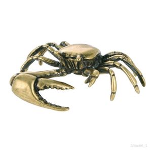 Figurine décor gâteau Figurine de crabe en laiton, ornement Animal, cham