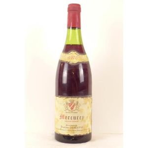VIN ROUGE mercurey évariste descaves rouge 1976 - bourgogne