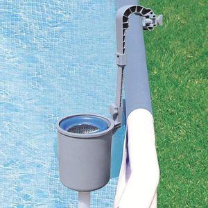 Écumoire Murale Automatique Pour Piscine Hors Sol | Nettoyeur De Débris Pour Piscine Tubulaire Ou Gonflable - 45x20cm