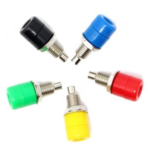 4 Fiches CHASSIS Femelle Bananes 2 Couleurs de Repérage Qualité Métal 