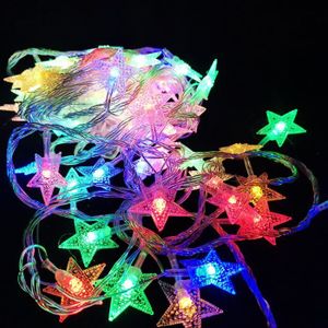GUIRLANDE LUMINEUSE INT multicolore 6m Guirlande lumineuse LED en forme'ét