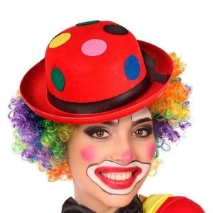 CHAPEAU MELON COULEUR ENFANT,Clown,Cirque,Accessoire,Carnaval,Déguisement,Fête
