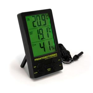 MESURE THERMIQUE Thermomètre / Hygromètre PRO Digital - avec sonde de T° - Garden HighPro