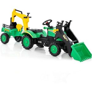Mini-tracteur électrique porteur CAT 6V, 4 km/h, enfants, jaune, 3
