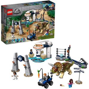 ASSEMBLAGE CONSTRUCTION LEGO®-Jurassic World La fureur du Triceratops Joue