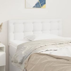 TÊTE DE LIT Tête de lit classique - Omabeta - simili cuir - blanc - 90 cm