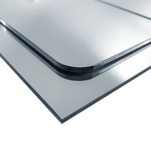 SOLS PVC Plaque Plexigglas miroir 3 mm 500 x 100 mm Bords Arrondis