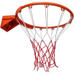 PANIER DE BASKET-BALL Aoneky 45cm Panier de Basket Mural avec 2 Ressorts de Compression, 18mm Anneau en Acier Massif, Filet en Nylon, Paneau pour l'En56