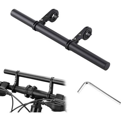 Rallonge De Guidon En Alliage D’aluminium – 10 Cm (2 X 5 Cm), Compatible Guidons 15-20 Mm, Pour Route, VTT, Pliant – Support Pour Lumière, GPS, Téléphone