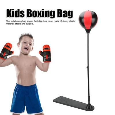 Punching Ball Sur Pied Enfant Hauteur Réglable Gants Pompe Inclus