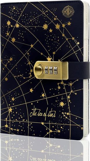 WHC Journal Intime Adulte Avec Serrure A5, Carnet Secret Avec Code