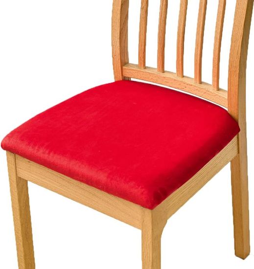 Velours Housse Assise Chaise Extensible 2 PCS - Protecteur Chaise Salle à Manger Antidérapant Lavable Bleu Vert