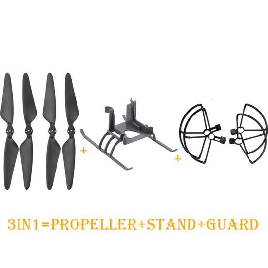Kit de protection d'hélice pour SJRC AF11S F11 PRO,accessoires de lame de  Drone,couvercle d'aile,anneau de protection,accessoires de support de train  d'atterrissage - Type 2in1