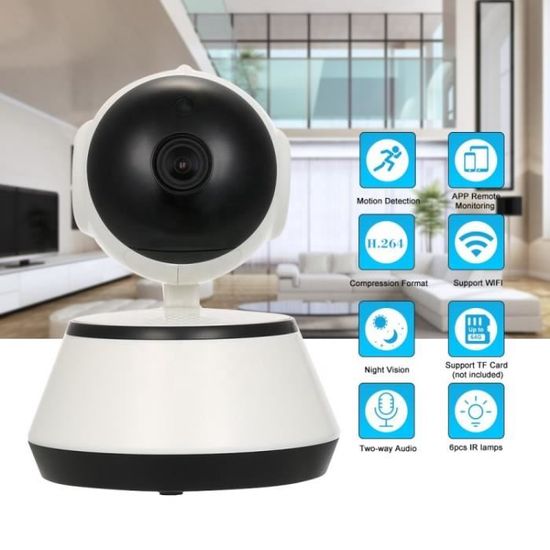 Caméra Surveillance IP Sans Fil 1080P HD – Mural WiFi Maison Neuve