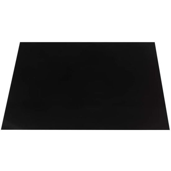Tapis de protection pour plaque à induction, tapis isolant en silicone réutilisable, 71 x 51 cm, noir