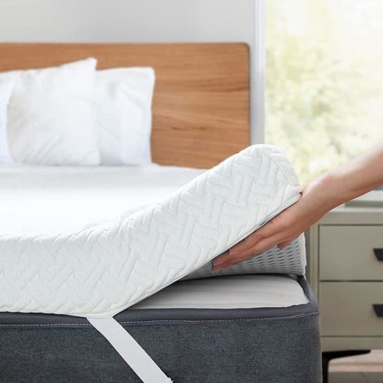 Surmatelas en mousse à mémoire de forme 180x200 CM Hauteur 7CM Améliorez votre sommeil et