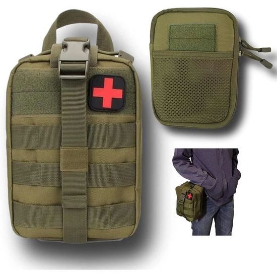 Trousse De Premiers Secours Tactique Vide - Sac étanche Ceinturon - Pour Randonnée, Camping, Plein Air
