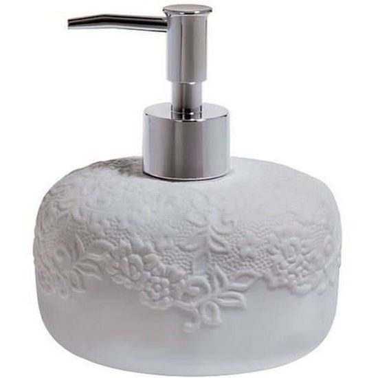 Spirella Distributeur De Savon Porcelaine Roma Blanc & Or