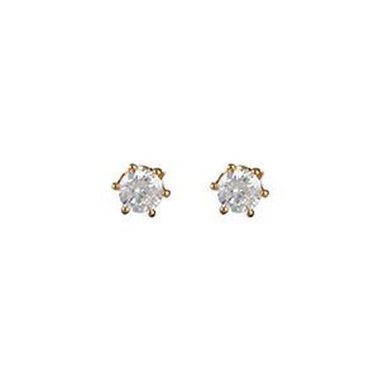 Boucles D'oreilles Cœur Argenté - Or Blanc Plaqué 18K Zircon - DJADEE - Neuf Avec étiquettes