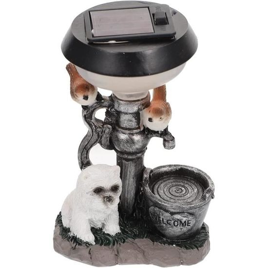 Chien Solaire Dansant – Figurine à Tête Oscillante – Énergie Solaire, Sans Pile – Déco Voiture Et Bureau
