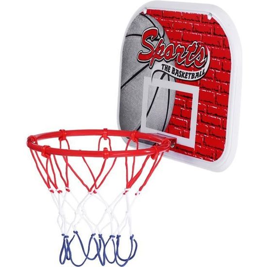 Panier De Basket Mural LIFEZEAL – 46x30,5 Cm – Anneau 23,5 Cm – Ballon Et Pompe Inclus – Pour Enfant Et Adulte – Intérieur/extérieur