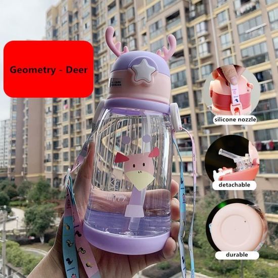 Gourde Personnalisable Enfant Maternelle Sigdio Gourde Pour Enfants Avec Paille 10 Étiquettes Prénom Anti Gourde Enfant Maternelle Personnalisé