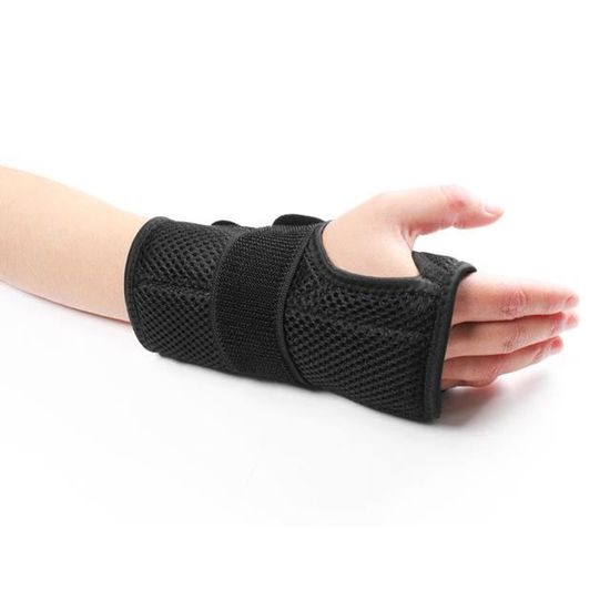 2 Poignets De Soutien Pour Tunnel Carpien - Compression Noir Gym Entorse Arthrite