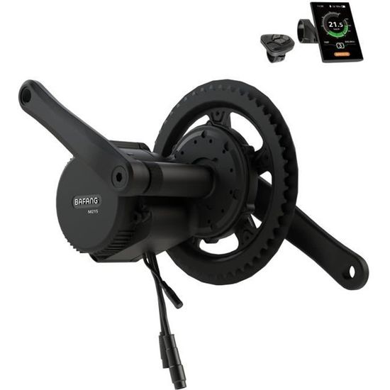 Plateau Acier 46T/48T Pour Moteur Bafang BBS01/BBS02 – Compatible Vélo Électrique Ville, VTT, Randonnée – Noir Résistant