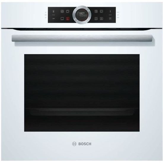 Bosch Four Serie 8 HBG672BW1S, Moyenne, Halogen oven, 71 L, 3600 W, 71 L, A pyrolyse