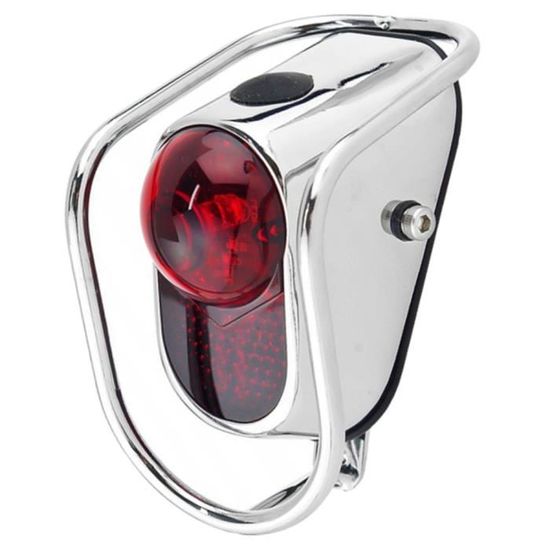 Lot De 2 Feux Arrière Rouges - Universel Pour Moto, Vélo, Remorque, Tracteur - Anti-brouillard
