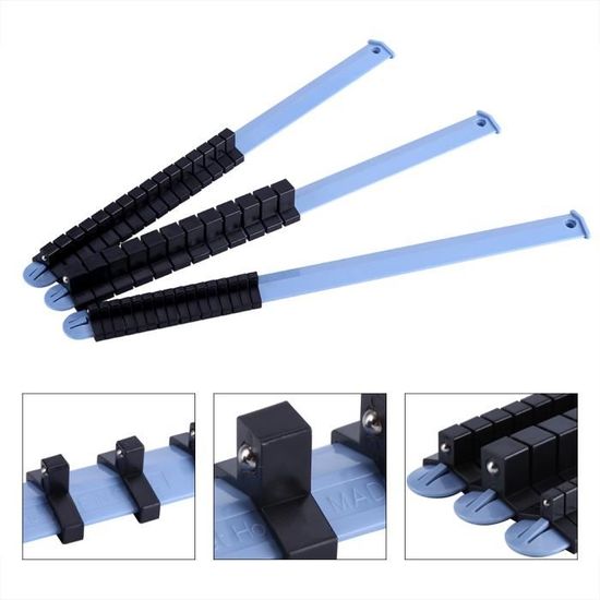 WORKPRO 1/2 Dr Organisateur De Douilles Magnétiques Rails De Douille En Alliage D'aluminium Résistants
