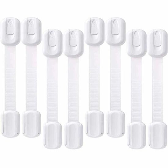 Verrous De Sécurité Réglables Pour Bébé YUESHI PJL – Lot De 3, Colle 3M, Pour Armoires Et Tiroirs