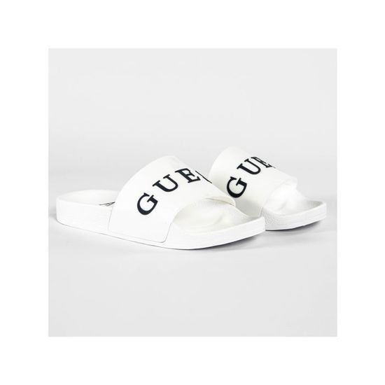 Guess Slippers met pailletten in felroze online kopen | P&C