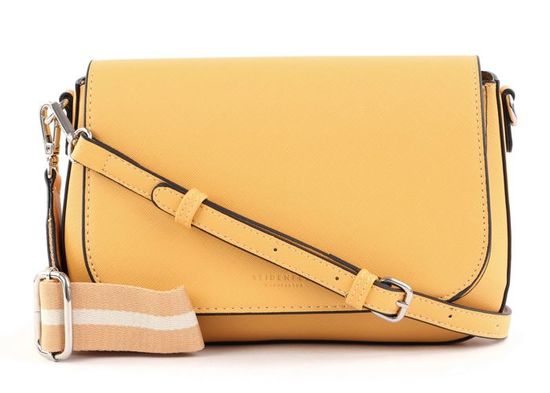 SEIDENFELT MANUFAKTUR Sac à épaule bandoulière jaune moutarde pour femme - Lian Saddle Sunny