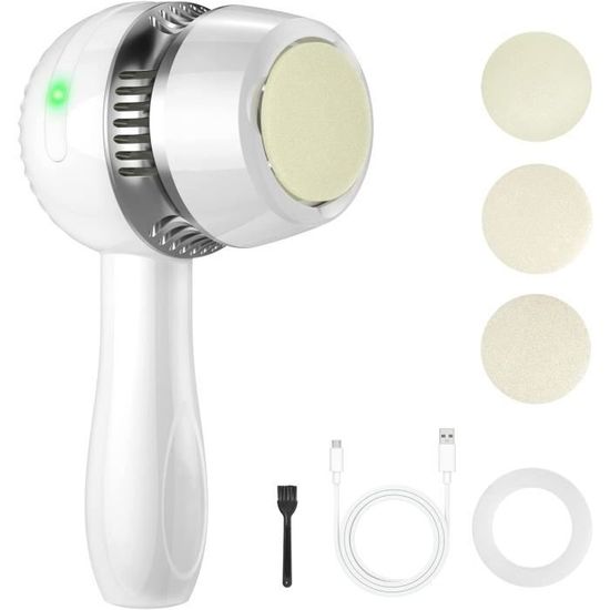 Ponceuse Pied électrique Rechargeable AERB - Anti-callosités, 3 Têtes, Neuf