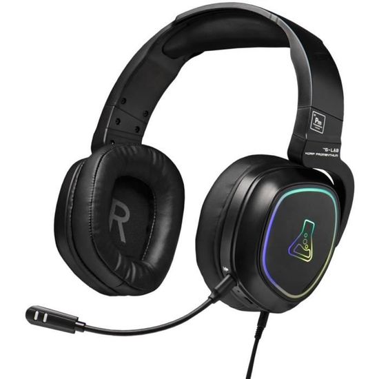Casque Gaming Sans Fil G-Lab Korp Platinium - Double Mode Bluetooth/2.4Ghz - Pour PC/PS5/PS4