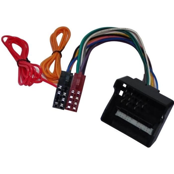 AERZETIX: Adaptateur faisceau câble fiche ISO pour autoradio compatible Opel Astra H Corsa C Vectra C 2004+