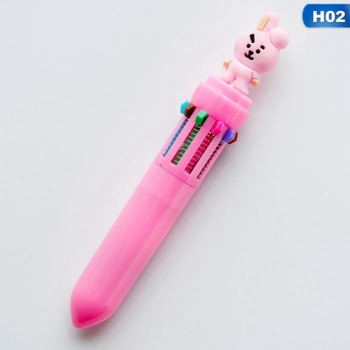 1 Pc Kpop BTS Bangtan Garçons Kawaii Couleur Stylos À Bille Stylo À Bille Pour Enfants Cadeau 0.7 Mm Stylo À Bille H02