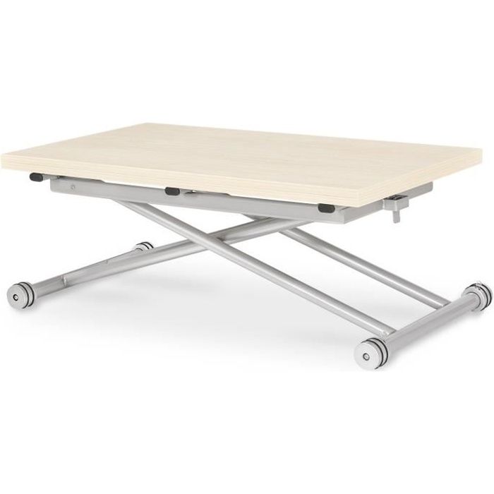 Table basse relevable Philadelphia Chêne clair