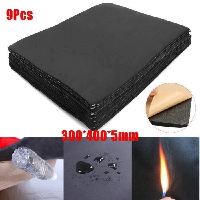 Corne De Chasse 9pcs voiture auto van insonorisation amortissant calorifugeage auto-adhésif feuille de mousse tapis véhicule
