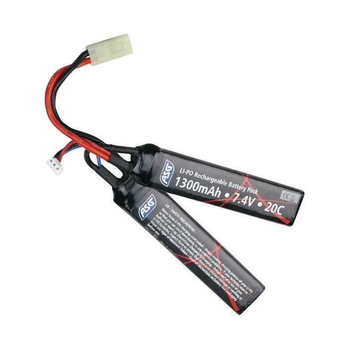 Batterie Li-Po 7.4V 1300mAh - 2 Sticks - ASG